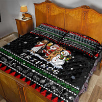 Santa Claus Jesus Friend of Christmas Quilt Bed Set Xmas Holiday Patterns - Wonder Print Shop
