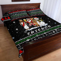 Santa Claus Jesus Friend of Christmas Quilt Bed Set Xmas Holiday Patterns - Wonder Print Shop