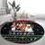 Santa Claus Jesus Friend of Christmas Round Carpet Xmas Holiday Patterns - Wonder Print Shop
