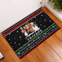 Santa Claus Jesus Friend of Christmas Rubber Doormat Xmas Holiday Patterns - Wonder Print Shop