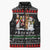 Santa Claus Jesus Friend of Christmas Sleeveless Puffer Jacket Xmas Holiday Patterns - Wonder Print Shop