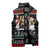 Santa Claus Jesus Friend of Christmas Sleeveless Puffer Jacket Xmas Holiday Patterns - Wonder Print Shop