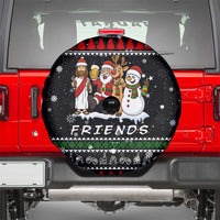 Santa Claus Jesus Friend of Christmas Spare Tire Cover Xmas Holiday Patterns - Wonder Print Shop