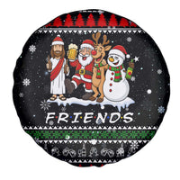 Santa Claus Jesus Friend of Christmas Spare Tire Cover Xmas Holiday Patterns - Wonder Print Shop