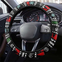 Santa Claus Jesus Friend of Christmas Steering Wheel Cover Xmas Holiday Patterns - Wonder Print Shop