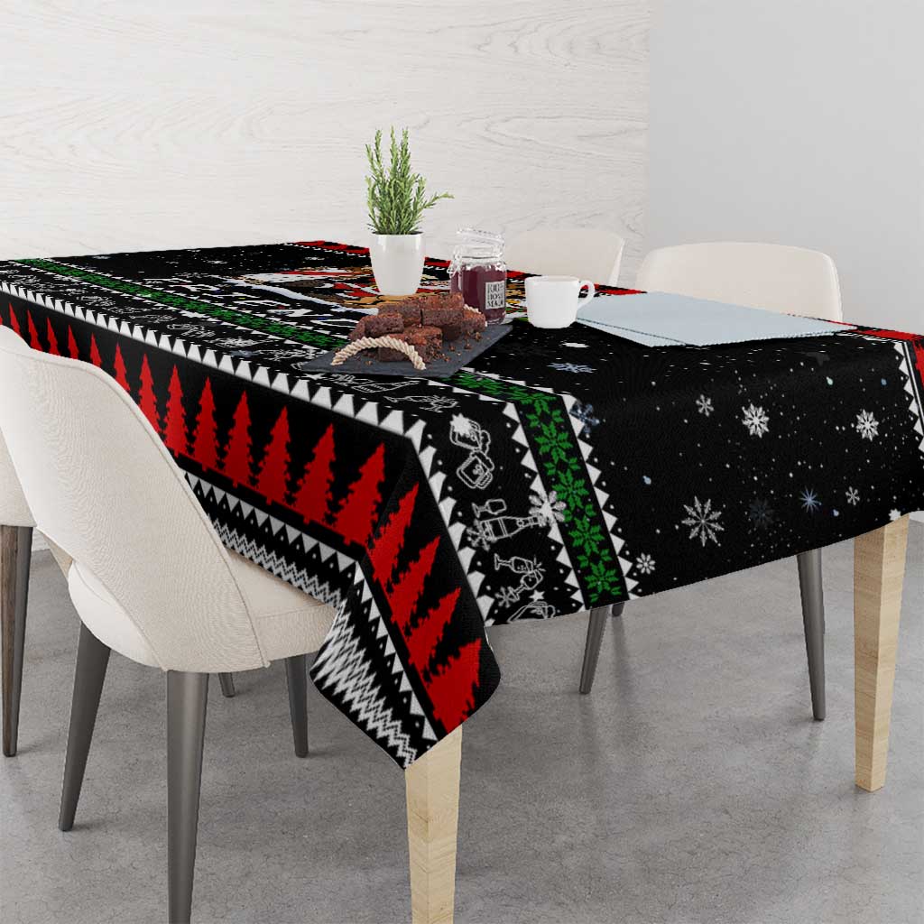 Santa Claus Jesus Friend of Christmas Tablecloth Xmas Holiday Patterns - Wonder Print Shop