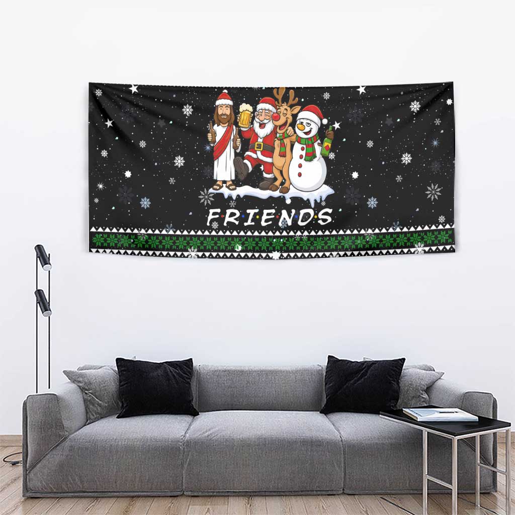 Santa Claus Jesus Friend of Christmas Tapestry Xmas Holiday Patterns - Wonder Print Shop