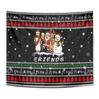 Santa Claus Jesus Friend of Christmas Tapestry Xmas Holiday Patterns - Wonder Print Shop