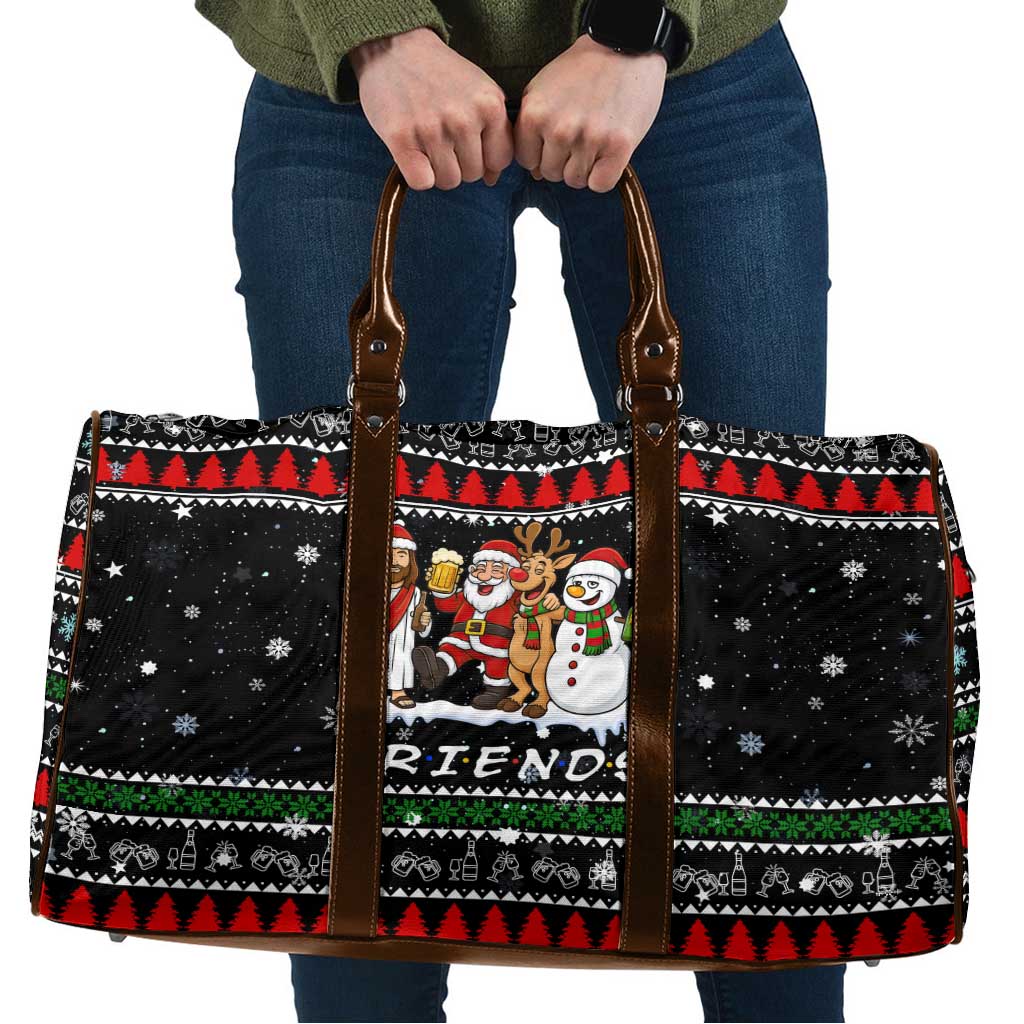 Santa Claus Jesus Friend of Christmas Travel Bag Xmas Holiday Patterns - Wonder Print Shop