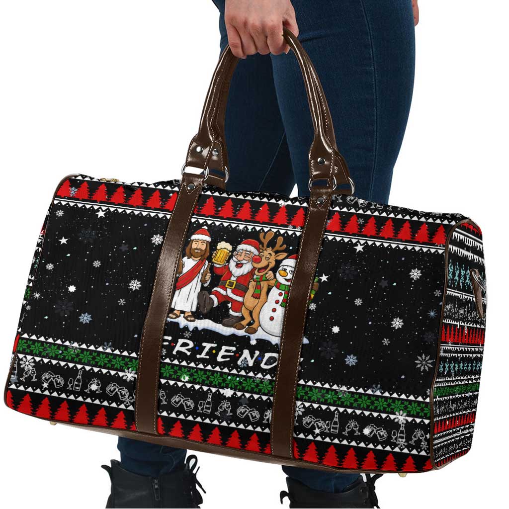 Santa Claus Jesus Friend of Christmas Travel Bag Xmas Holiday Patterns - Wonder Print Shop