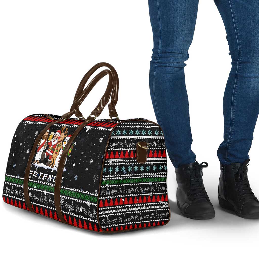 Santa Claus Jesus Friend of Christmas Travel Bag Xmas Holiday Patterns - Wonder Print Shop