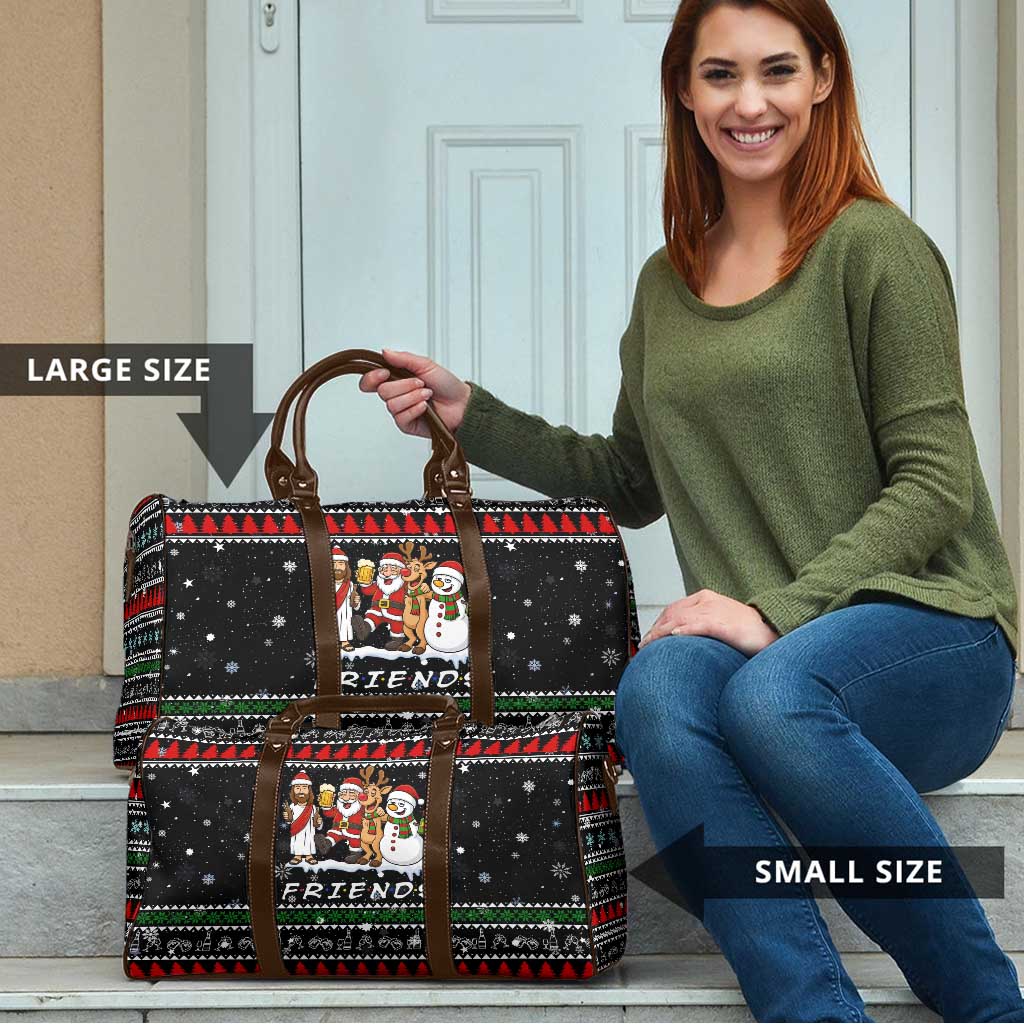 Santa Claus Jesus Friend of Christmas Travel Bag Xmas Holiday Patterns - Wonder Print Shop