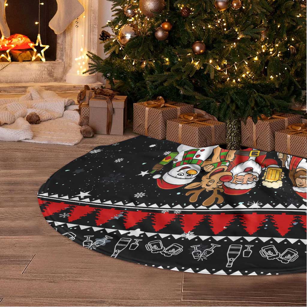 Santa Claus Jesus Friend of Christmas Tree Skirt Xmas Holiday Patterns - Wonder Print Shop