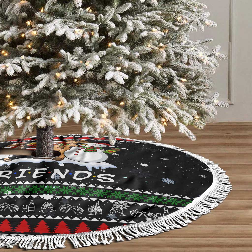 Santa Claus Jesus Friend of Christmas Tree Skirt Xmas Holiday Patterns - Wonder Print Shop