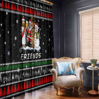 Santa Claus Jesus Friend of Christmas Window Curtain Xmas Holiday Patterns - Wonder Print Shop