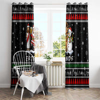 Santa Claus Jesus Friend of Christmas Window Curtain Xmas Holiday Patterns - Wonder Print Shop