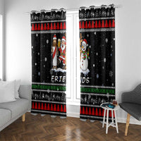 Santa Claus Jesus Friend of Christmas Window Curtain Xmas Holiday Patterns - Wonder Print Shop