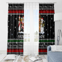 Santa Claus Jesus Friend of Christmas Window Curtain Xmas Holiday Patterns - Wonder Print Shop