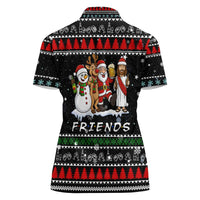 Santa Claus Jesus Friend of Christmas Women Polo Shirt Xmas Holiday Patterns - Wonder Print Shop