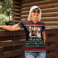 Santa Claus Jesus Friend of Christmas Women Polo Shirt Xmas Holiday Patterns - Wonder Print Shop