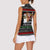 Santa Claus Jesus Friend of Christmas Women Sleeveless Polo Shirt Xmas Holiday Patterns - Wonder Print Shop