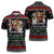 Santa Claus Jesus Friend of Christmas Zipper Polo Shirt Xmas Holiday Patterns - Wonder Print Shop