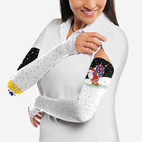 Santa Claus Ski My Life Is Going Downhill Christmas Arm Sleeves Xmas Holiday Patterns - Wonder Print Shop