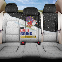 Santa Claus Ski My Life Is Going Downhill Christmas Back Car Seat Cover Xmas Holiday Patterns - Wonder Print Shop