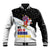 Santa Claus Ski My Life Is Going Downhill Christmas Baseball Jacket Xmas Holiday Patterns - Wonder Print Shop