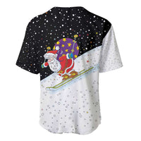 Santa Claus Ski My Life Is Going Downhill Christmas Baseball Jersey Xmas Holiday Patterns - Wonder Print Shop