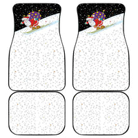 Santa Claus Ski My Life Is Going Downhill Christmas Car Mats Xmas Holiday Patterns - Wonder Print Shop
