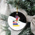 Santa Claus Ski My Life Is Going Downhill Christmas Ceramic Ornament Xmas Holiday Patterns - Wonder Print Shop
