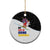 Santa Claus Ski My Life Is Going Downhill Christmas Ceramic Ornament Xmas Holiday Patterns - Wonder Print Shop