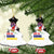 Santa Claus Ski My Life Is Going Downhill Christmas Ceramic Ornament Xmas Holiday Patterns - Wonder Print Shop