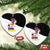 Santa Claus Ski My Life Is Going Downhill Christmas Ceramic Ornament Xmas Holiday Patterns - Wonder Print Shop