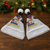 Santa Claus Ski My Life Is Going Downhill Christmas Santa Hat Xmas Holiday Patterns - Wonder Print Shop