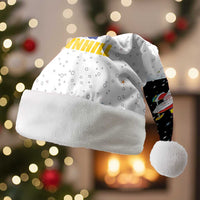 Santa Claus Ski My Life Is Going Downhill Christmas Santa Hat Xmas Holiday Patterns - Wonder Print Shop