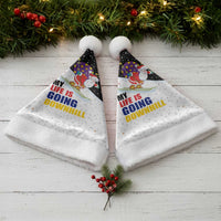 Santa Claus Ski My Life Is Going Downhill Christmas Santa Hat Xmas Holiday Patterns - Wonder Print Shop