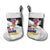Santa Claus Ski My Life Is Going Downhill Christmas Stocking Xmas Holiday Patterns - Wonder Print Shop