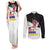Santa Claus Ski My Life Is Going Downhill Christmas Couples Matching Tank Maxi Dress and Long Sleeve Button Shirt Xmas Holiday Patterns - Wonder Print Shop
