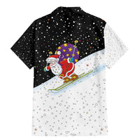 Santa Claus Ski My Life Is Going Downhill Christmas Family Matching Mermaid Dress and Hawaiian Shirt Xmas Holiday Patterns - Wonder Print Shop