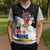 Santa Claus Ski My Life Is Going Downhill Christmas Knitted V-Neck Vest Xmas Holiday Patterns - Wonder Print Shop