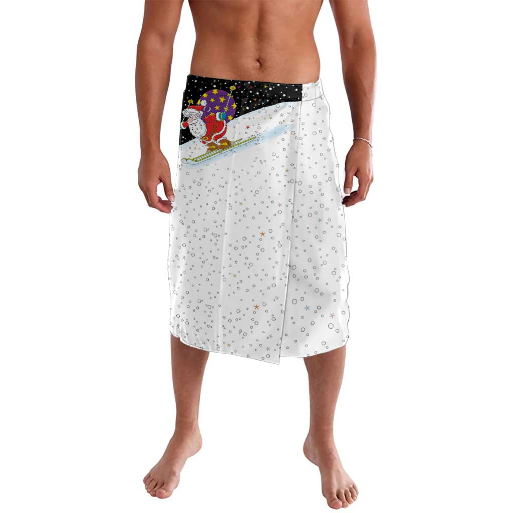 Santa Claus Ski My Life Is Going Downhill Christmas Lavalava Xmas Holiday Patterns - Wonder Print Shop