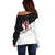 Santa Claus Ski My Life Is Going Downhill Christmas Off Shoulder Sweater Xmas Holiday Patterns - Wonder Print Shop