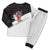 Santa Claus Ski My Life Is Going Downhill Christmas Pajama Set Xmas Holiday Patterns - Wonder Print Shop