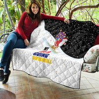 Santa Claus Ski My Life Is Going Downhill Christmas Quilt Xmas Holiday Patterns - Wonder Print Shop