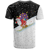 Santa Claus Ski My Life Is Going Downhill Christmas T Shirt Xmas Holiday Patterns - Wonder Print Shop
