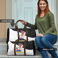 Santa Claus Ski My Life Is Going Downhill Christmas Travel Bag Xmas Holiday Patterns - Wonder Print Shop