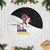 Santa Claus Ski My Life Is Going Downhill Christmas Tree Skirt Xmas Holiday Patterns - Wonder Print Shop