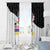 Santa Claus Ski My Life Is Going Downhill Christmas Window Curtain Xmas Holiday Patterns - Wonder Print Shop